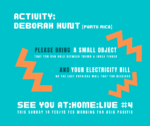 Deborah Hunt activity